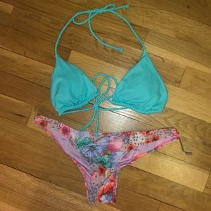VS Teal/Floral Bikini